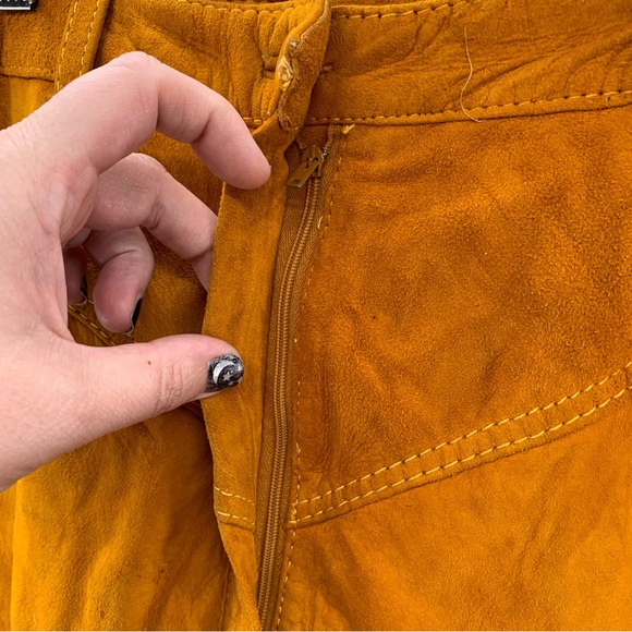 Vintage 70's Bakalli Genuine Suede Leather Pants - Picture 8 of 16